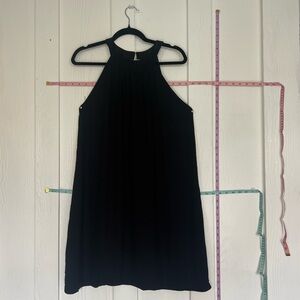 Dress with back strap detail halter neck